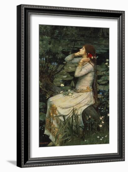 Ophelia-John William Waterhouse-Framed Giclee Print