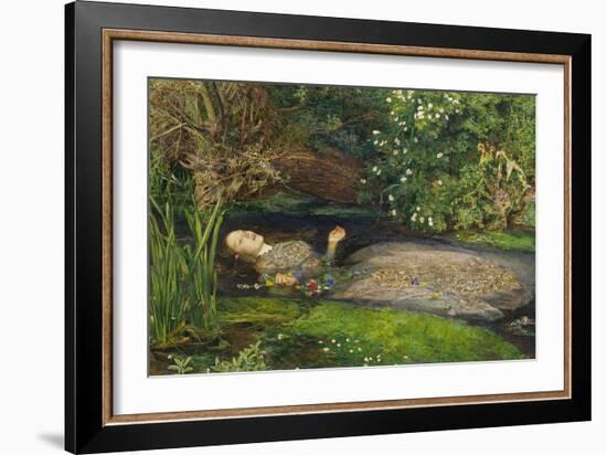 Ophelia-John Everett Millais-Framed Giclee Print