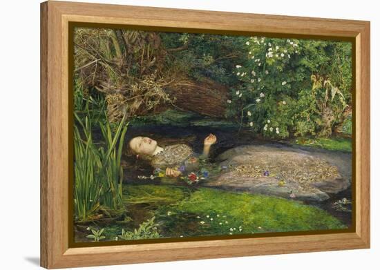 Ophelia-John Everett Millais-Framed Premier Image Canvas