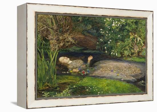 Ophelia-John Everett Millais-Framed Premier Image Canvas