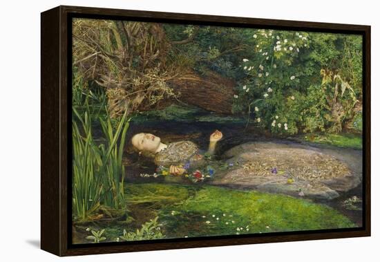 Ophelia-John Everett Millais-Framed Premier Image Canvas