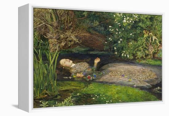 Ophelia-John Everett Millais-Framed Premier Image Canvas