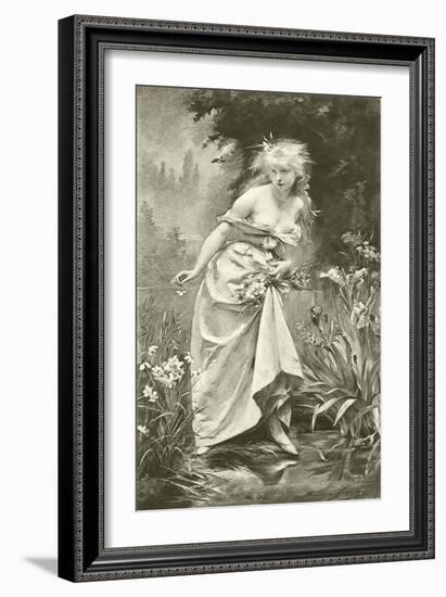 Ophelia-Madeleine Lemaire-Framed Giclee Print