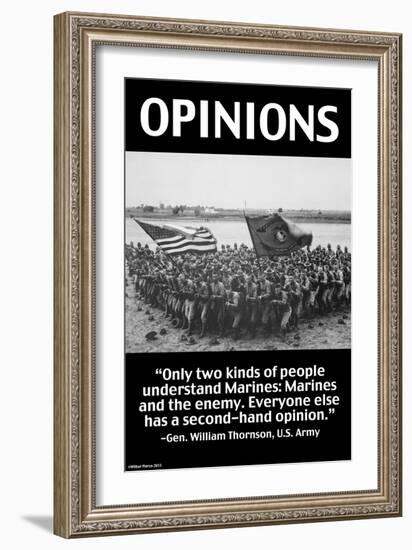 Opinions-Wilbur Pierce-Framed Art Print