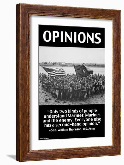 Opinions-Wilbur Pierce-Framed Art Print