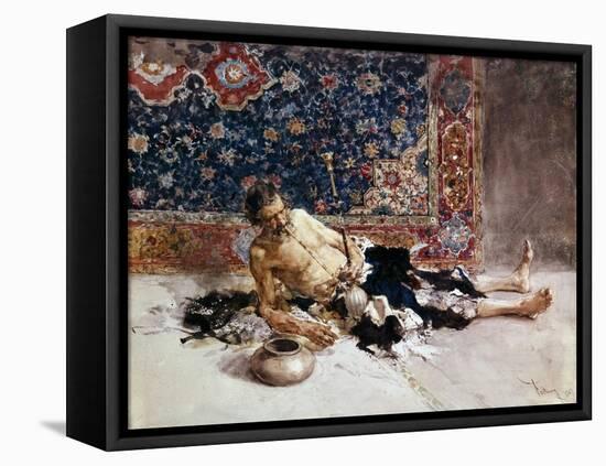 Opium Smoker, 1869-Maria Fortuny-Framed Premier Image Canvas