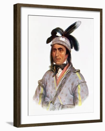 Opothle-Yoholo, a Creek Chief, Illustration from "The Indian Tribes of North America, Vol.2"-Charles Bird King-Framed Giclee Print