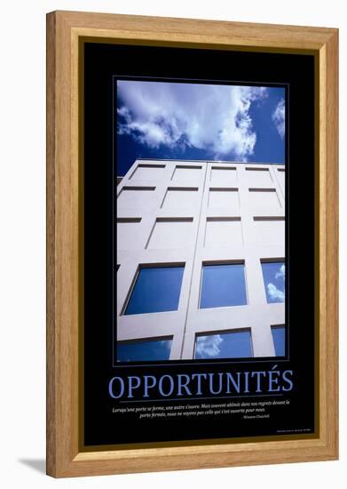 Opportunités (French Translation)-null-Framed Stretched Canvas