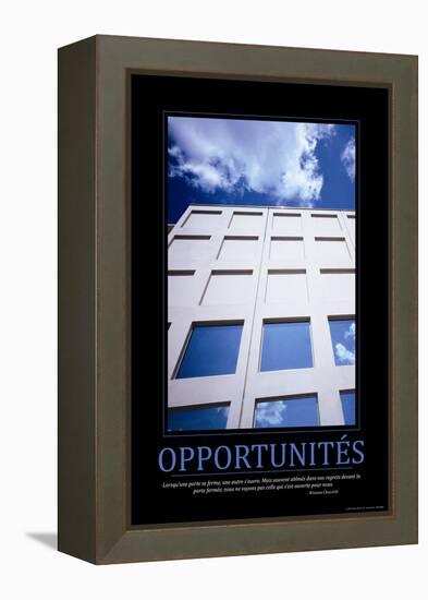 Opportunités (French Translation)-null-Framed Stretched Canvas