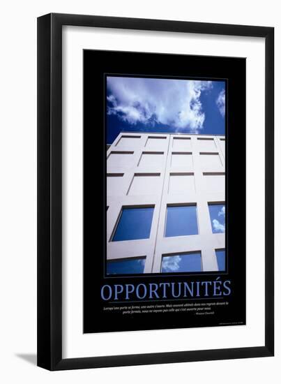Opportunités (French Translation)--Framed Photo
