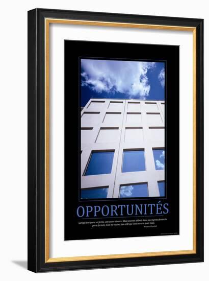 Opportunités (French Translation)-null-Framed Photo