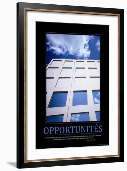 Opportunités (French Translation)-null-Framed Photo