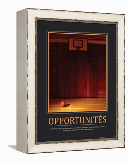 Opportunités (French Translation)-null-Framed Stretched Canvas