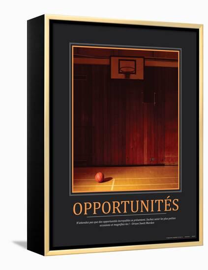 Opportunités (French Translation)-null-Framed Stretched Canvas