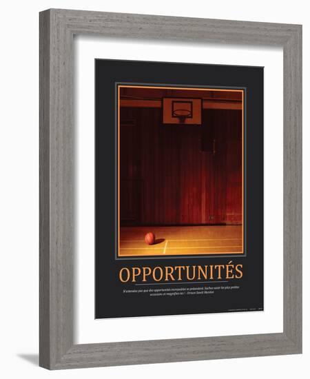 Opportunités (French Translation)-null-Framed Photo