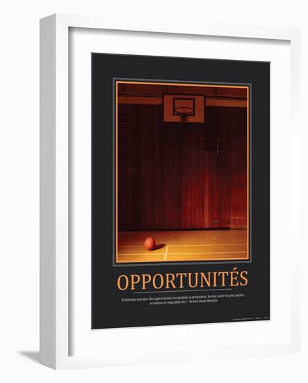 Opportunités (French Translation)-null-Framed Photo