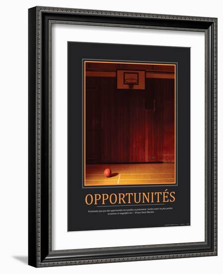 Opportunités (French Translation)-null-Framed Photo