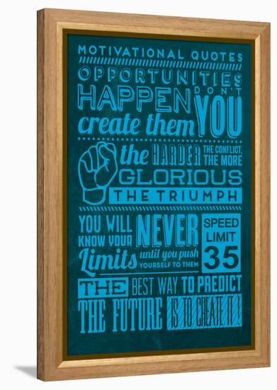 Opportunities Set Blue-Lorand Okos-Framed Stretched Canvas