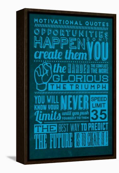 Opportunities Set Blue-Lorand Okos-Framed Stretched Canvas