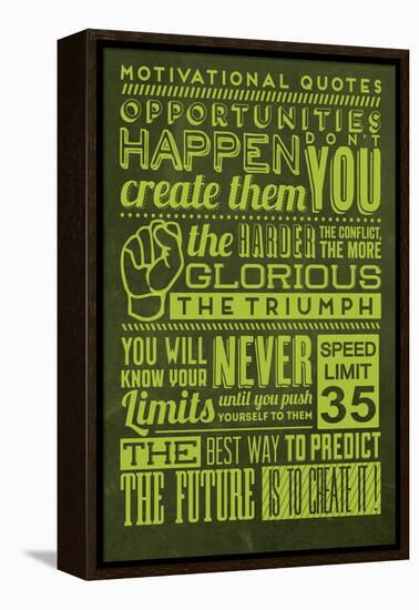 Opportunities Set Yellow-Lorand Okos-Framed Stretched Canvas