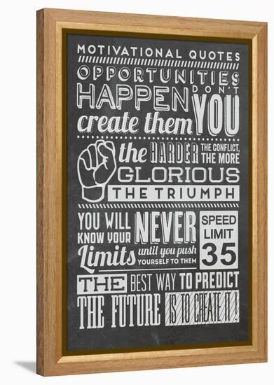 Opportunity Set Black-Vintage Vector Studio-Framed Stretched Canvas