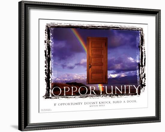 Opportunity-null-Framed Art Print