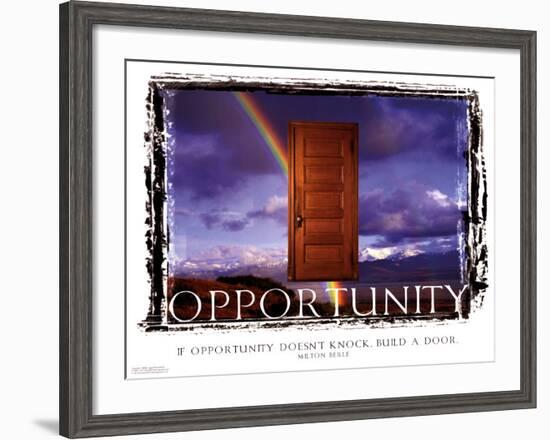 Opportunity-null-Framed Art Print