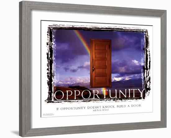 Opportunity-null-Framed Art Print