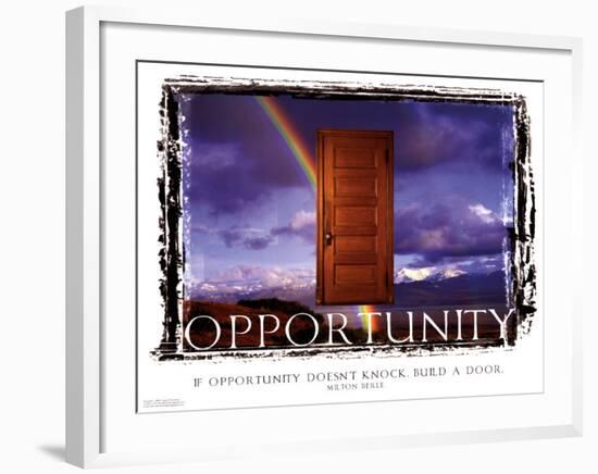 Opportunity-null-Framed Art Print