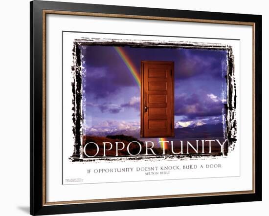 Opportunity-null-Framed Art Print