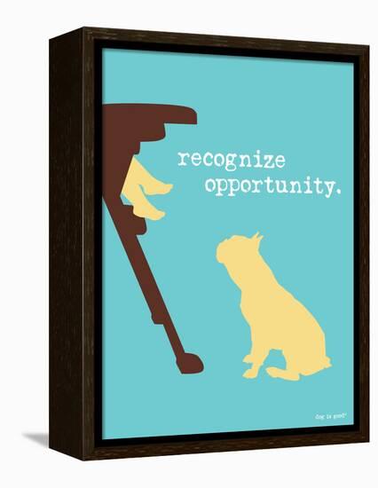 Opportunity-Dog is Good-Framed Stretched Canvas