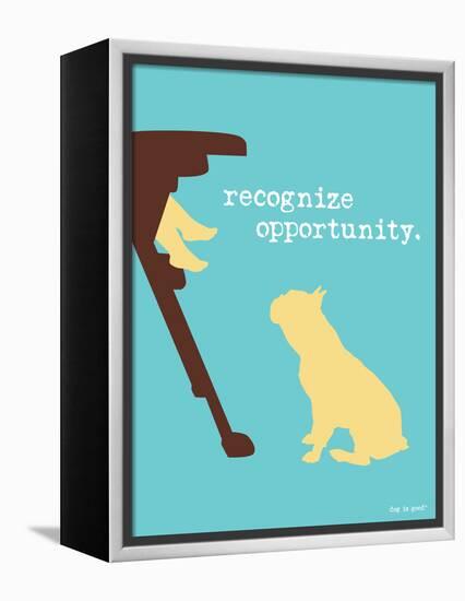 Opportunity-Dog is Good-Framed Stretched Canvas