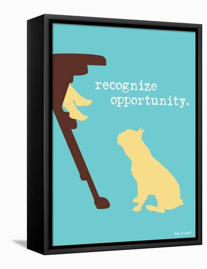 Opportunity-Dog is Good-Framed Stretched Canvas