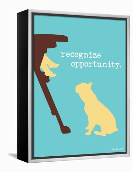 Opportunity-Dog is Good-Framed Stretched Canvas