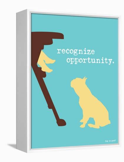 Opportunity-Dog is Good-Framed Stretched Canvas