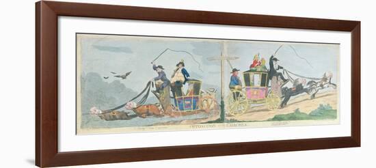 Opposition Coaches, 1788-James Gillray-Framed Giclee Print