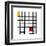 Opposition of Lines: Red and Yellow-Piet Mondrian-Framed Giclee Print