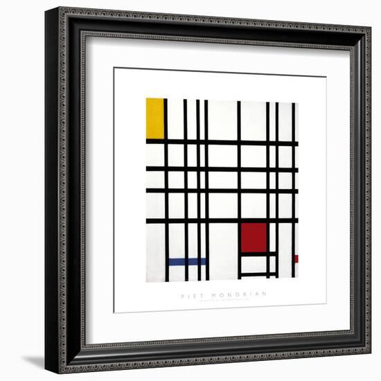 Opposition of Lines: Red and Yellow-Piet Mondrian-Framed Giclee Print