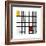 Opposition of Lines: Red and Yellow-Piet Mondrian-Framed Giclee Print