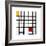 Opposition of Lines: Red and Yellow-Piet Mondrian-Framed Giclee Print