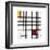 Opposition of Lines: Red and Yellow-Piet Mondrian-Framed Giclee Print