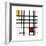 Opposition of Lines: Red and Yellow-Piet Mondrian-Framed Giclee Print