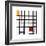 Opposition of Lines: Red and Yellow-Piet Mondrian-Framed Giclee Print