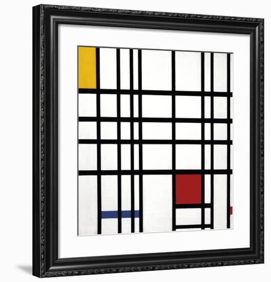 Opposition of Lines: Red and Yellow-Piet Mondrian-Framed Art Print