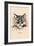 Optical Illusion Puzzle: Cat and Butterfly-null-Framed Premium Giclee Print