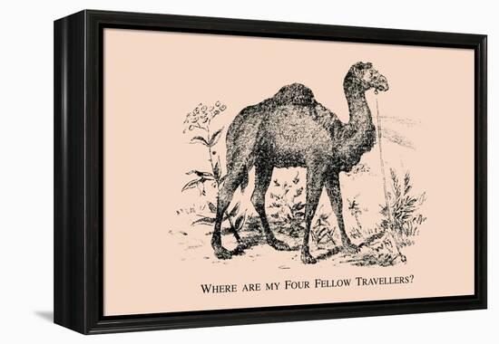 Optical Illusion Puzzle: Four Fellow Travellers-null-Framed Stretched Canvas