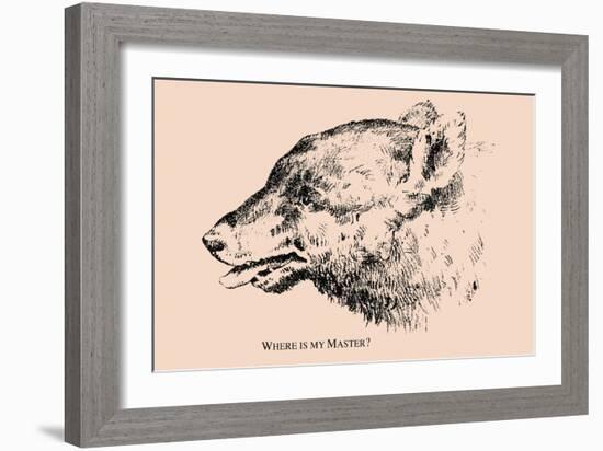 Optical Illusion Puzzle: My Master-null-Framed Art Print