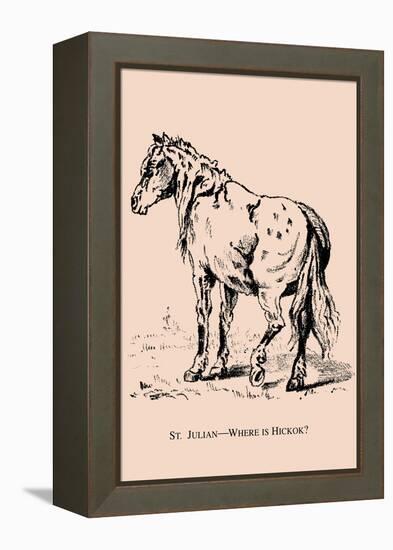 Optical Illusion Puzzle: St. Julian and Wild Bill Hickcock-null-Framed Stretched Canvas