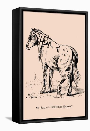 Optical Illusion Puzzle: St. Julian and Wild Bill Hickcock-null-Framed Stretched Canvas