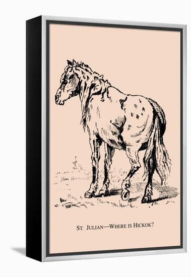 Optical Illusion Puzzle: St. Julian and Wild Bill Hickcock-null-Framed Stretched Canvas